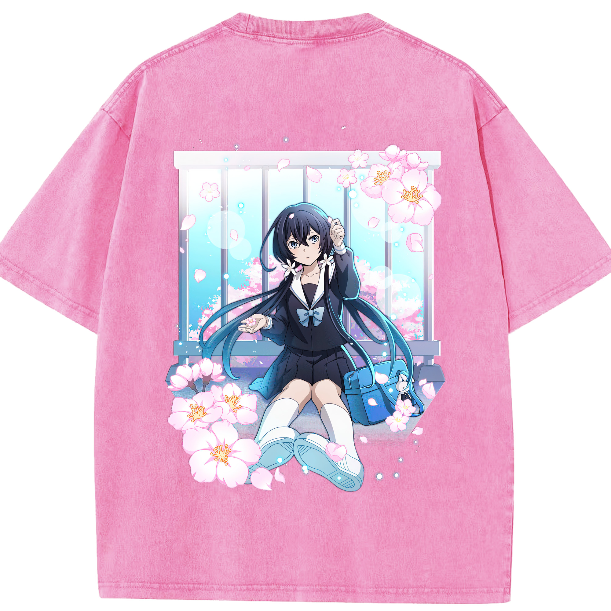 （画像用） 文豪ストレイドッグス Bungo Stray Dogs 綿100% ヴィンテージ風 半袖Tシャツ（背面プリント）